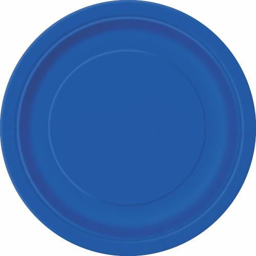 16pk Royal Blue Paper Plates